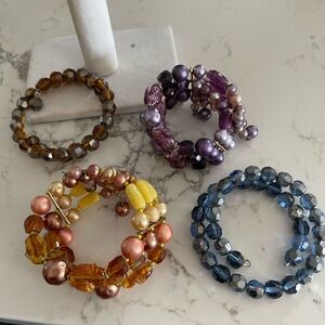Colorful Beaded Bracelet Set